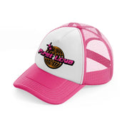 first love-neon-pink-trucker-hat