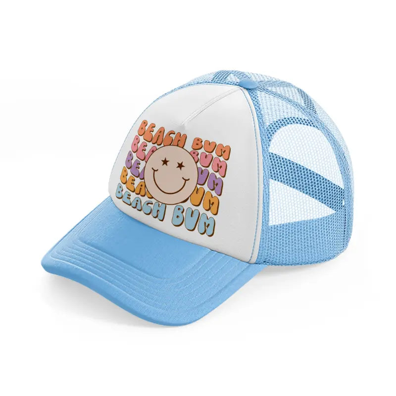 beach bum-sky-blue-trucker-hat