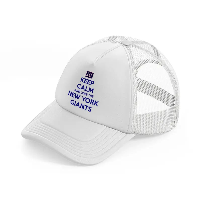 keep calm and love the nyg-white-trucker-hat