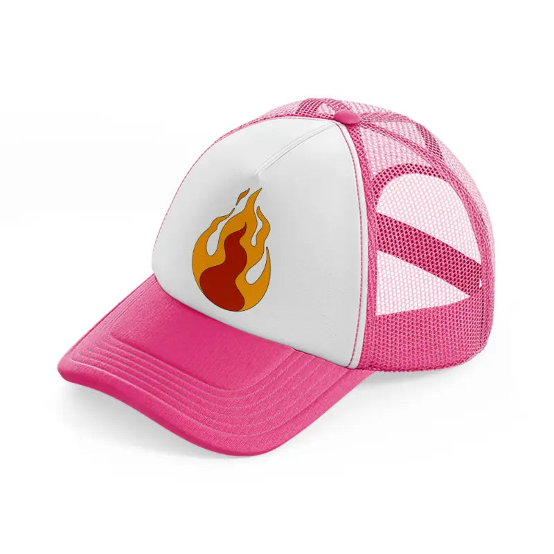 groovy elements-52-neon-pink-trucker-hat