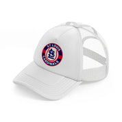 st louis cardinals vintage badge-white-trucker-hat