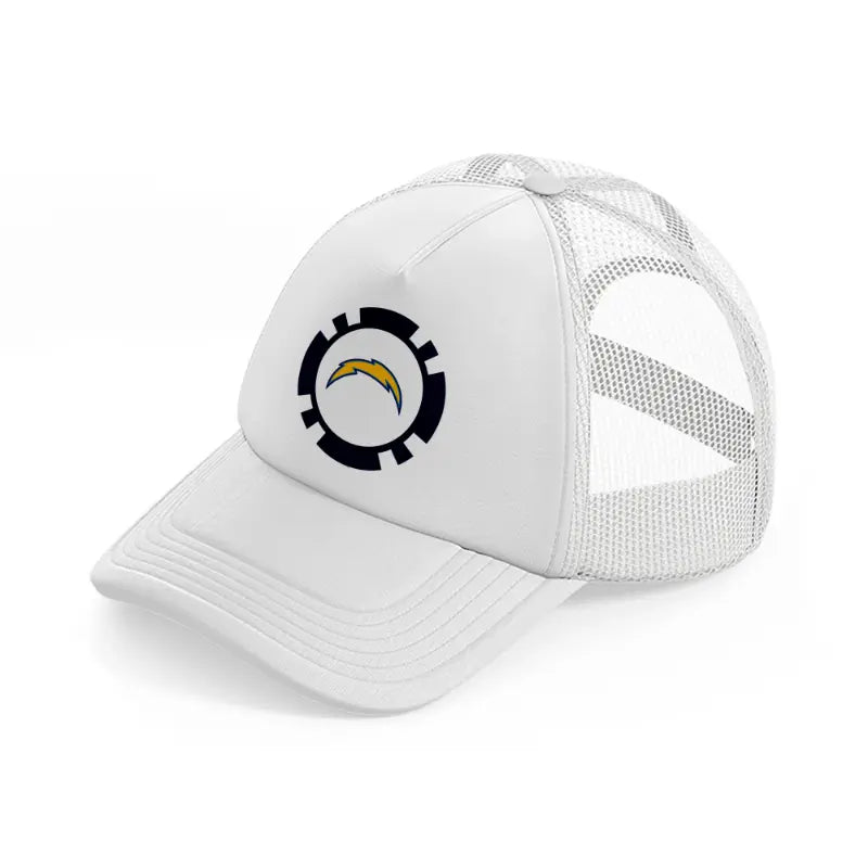 los angeles chargers supporter-white-trucker-hat