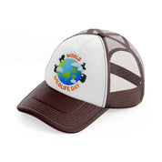 world wildlife day (1) brown trucker hat