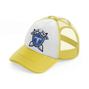 tennessee titans shield-yellow-trucker-hat