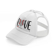 love baseball sticker-white-trucker-hat