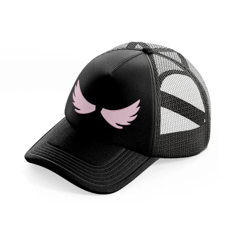 angel wings-black-trucker-hat