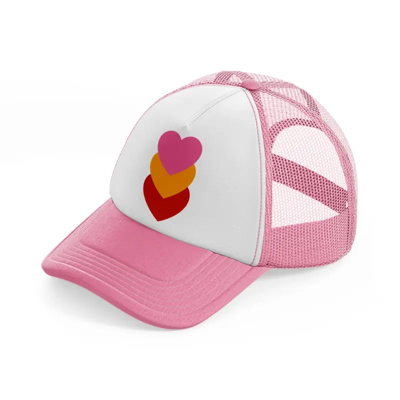 groovy-60s-retro-clipart-transparent-31-pink-and-white-trucker-hat