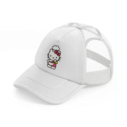 hello kitty baking white trucker hat