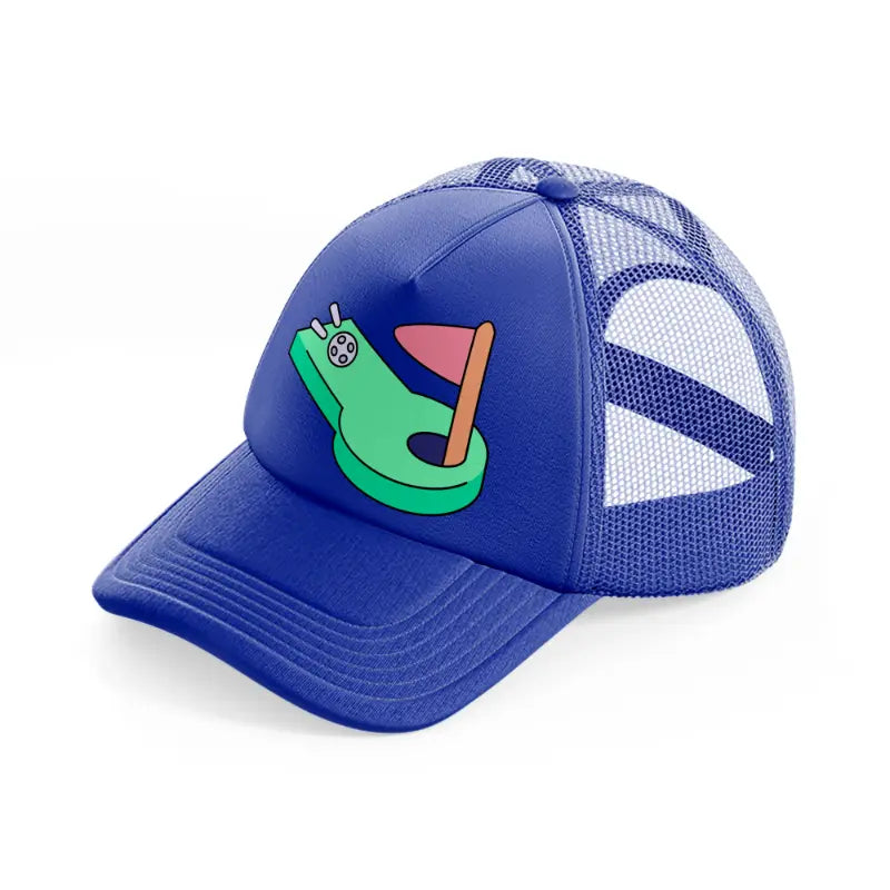 mini golf-blue-trucker-hat