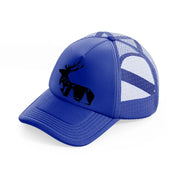 hunting symbol-blue-trucker-hat