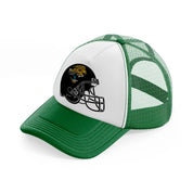 jacksonville jaguars helmet-green-and-white-trucker-hat