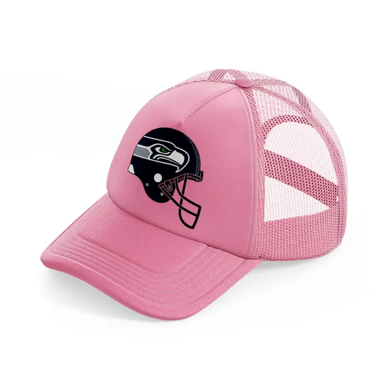 seattle seahawks helmet-pink-trucker-hat