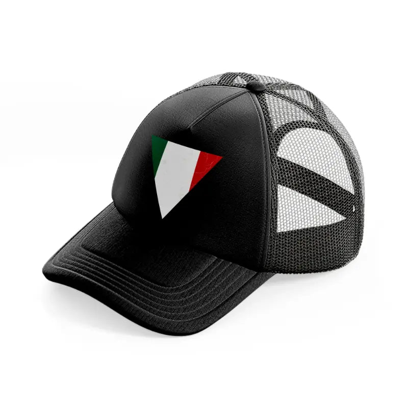 triangle flag-black-trucker-hat