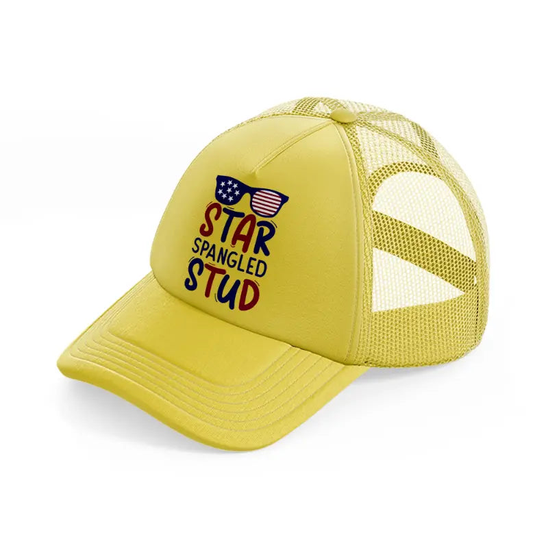 star spangled stud-01-gold-trucker-hat