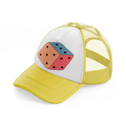 groovy elements 57 yellow trucker hat