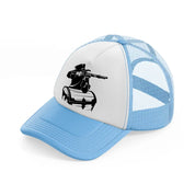 pirate chest-sky-blue-trucker-hat