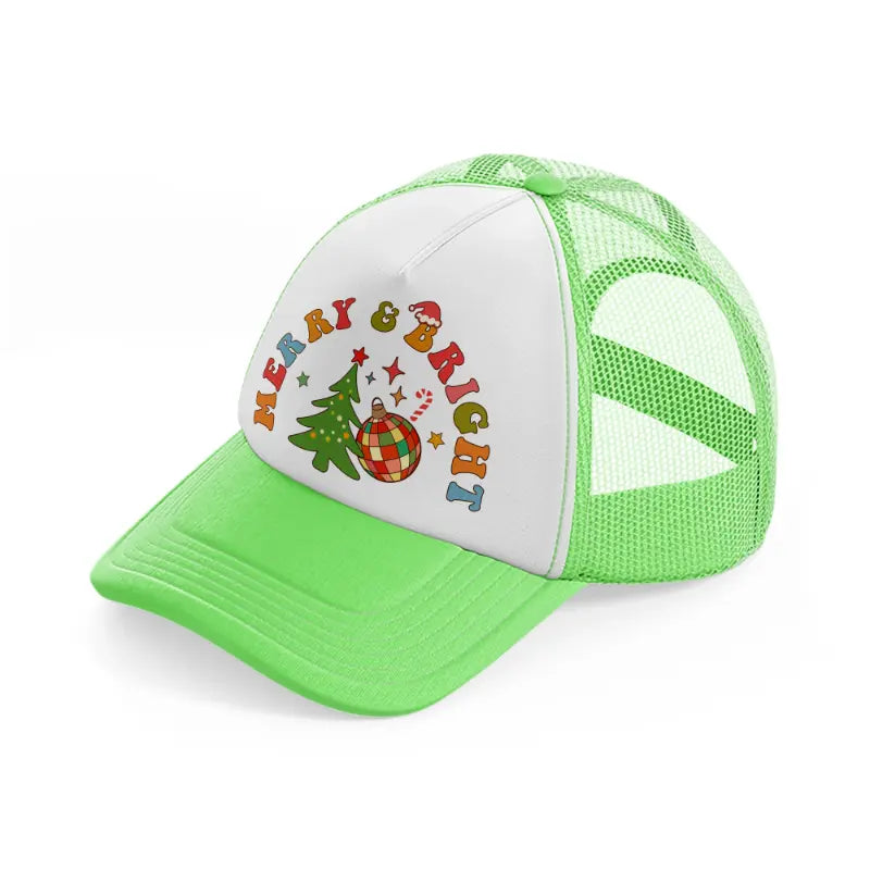 merry & bright-lime-green-trucker-hat