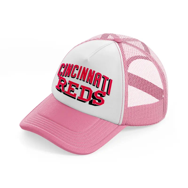 cincinnati reds 3d-pink-and-white-trucker-hat