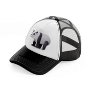 002-panda bear-black-and-white-trucker-hat