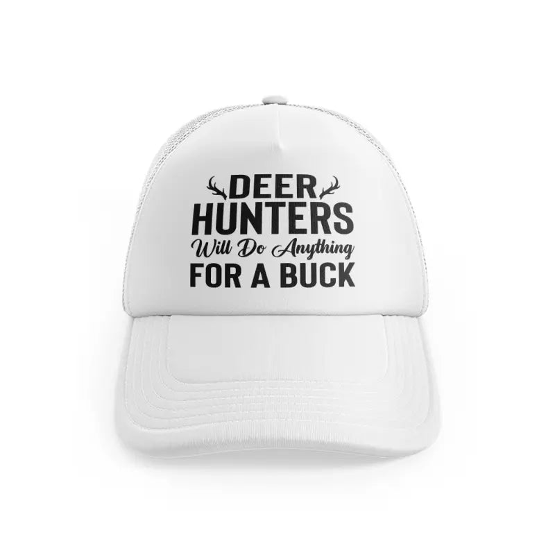 Deer Hunters Will Do Anything For A Buckwhitefront view