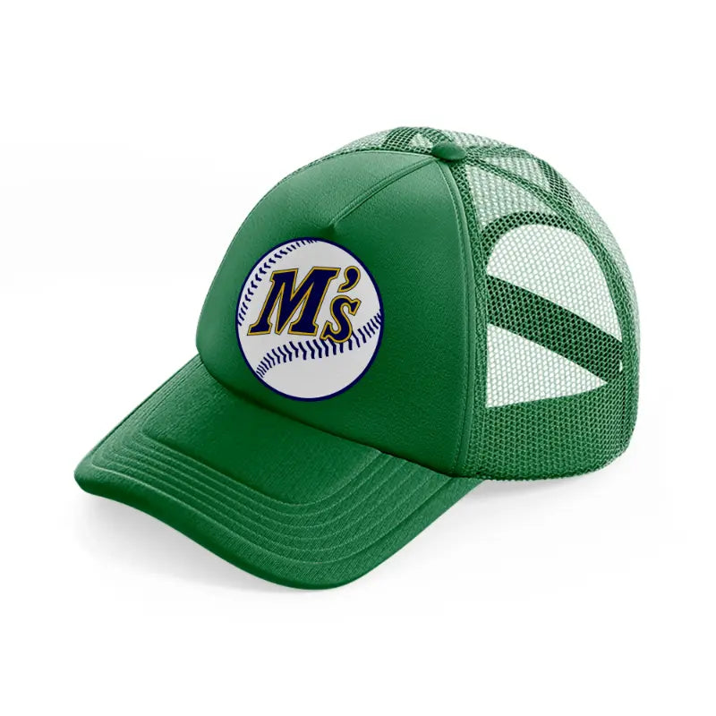 seattle mariners ball-green-trucker-hat