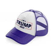 Trump 2024 purple Trucker Hat