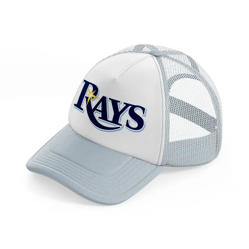 rays logo-grey-trucker-hat