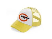 chicago bears logo-yellow-trucker-hat
