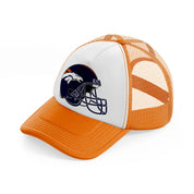 denver broncos helmet-orange-trucker-hat
