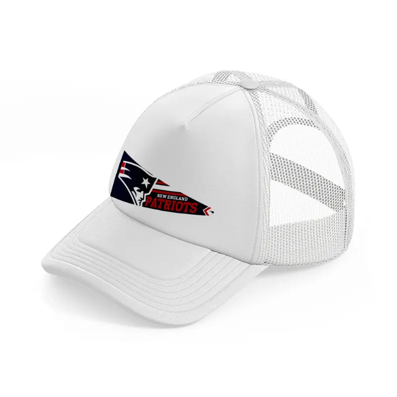 new england patriots flag-white-trucker-hat