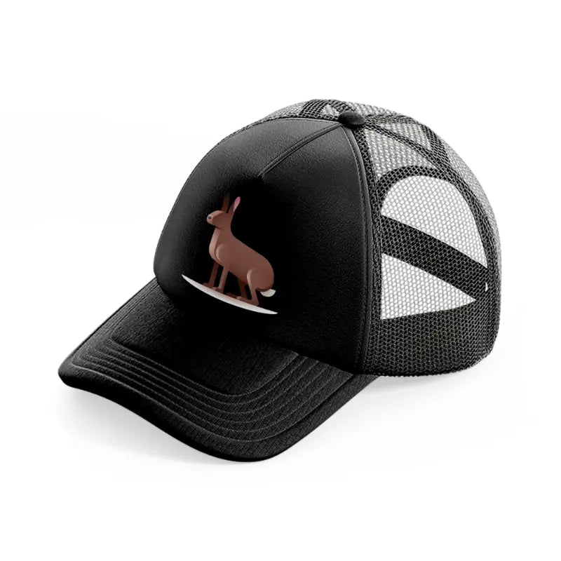 043-hare-black-trucker-hat