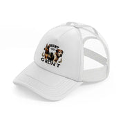 hunt the grunt white trucker hat