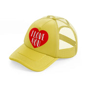 i love you-gold-trucker-hat