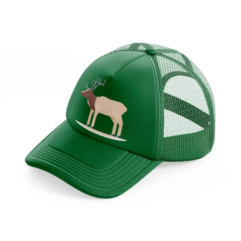 038 elk green trucker hat