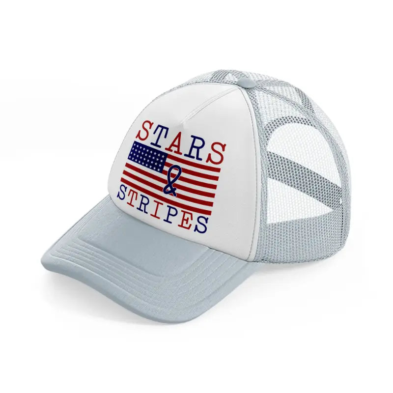 stars & stripes-010-grey-trucker-hat