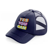 yes you can navy blue trucker hat