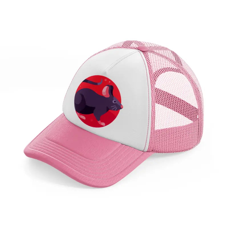 chinese-zodiac (1)-pink-and-white-trucker-hat