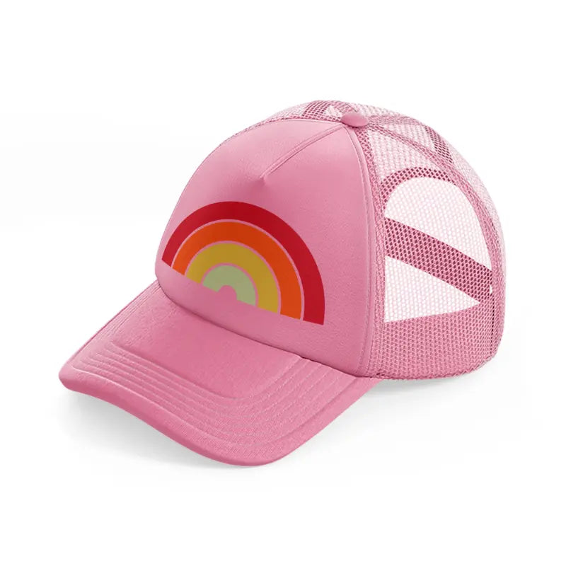 retro rain-pink-trucker-hat