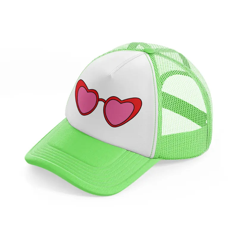 retro elements-85-lime-green-trucker-hat
