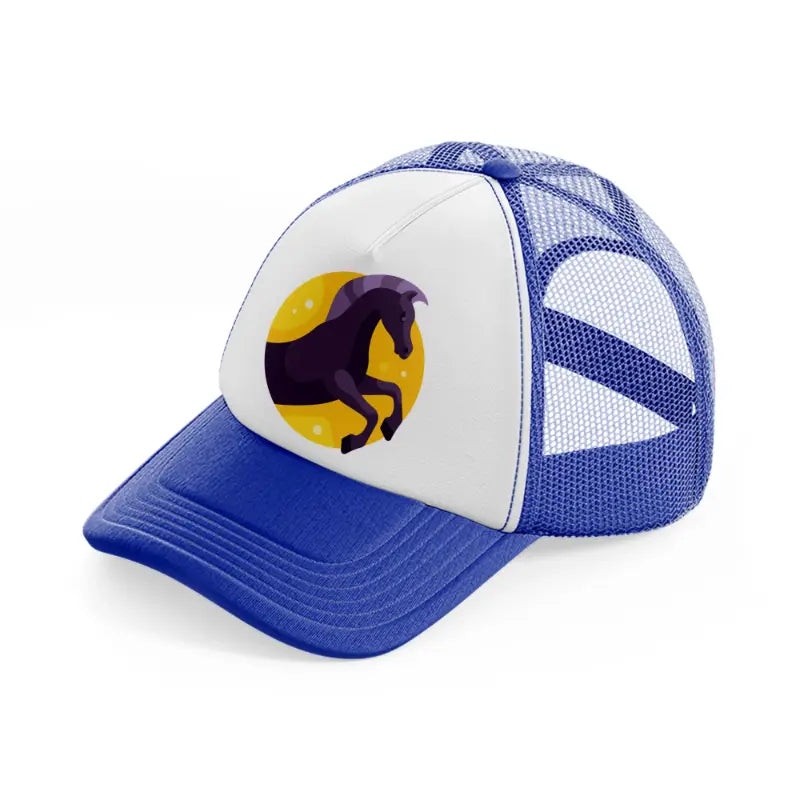 chinese zodiac (10) blue and white trucker hat