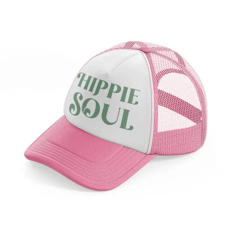 retro elements-105-pink-and-white-trucker-hat