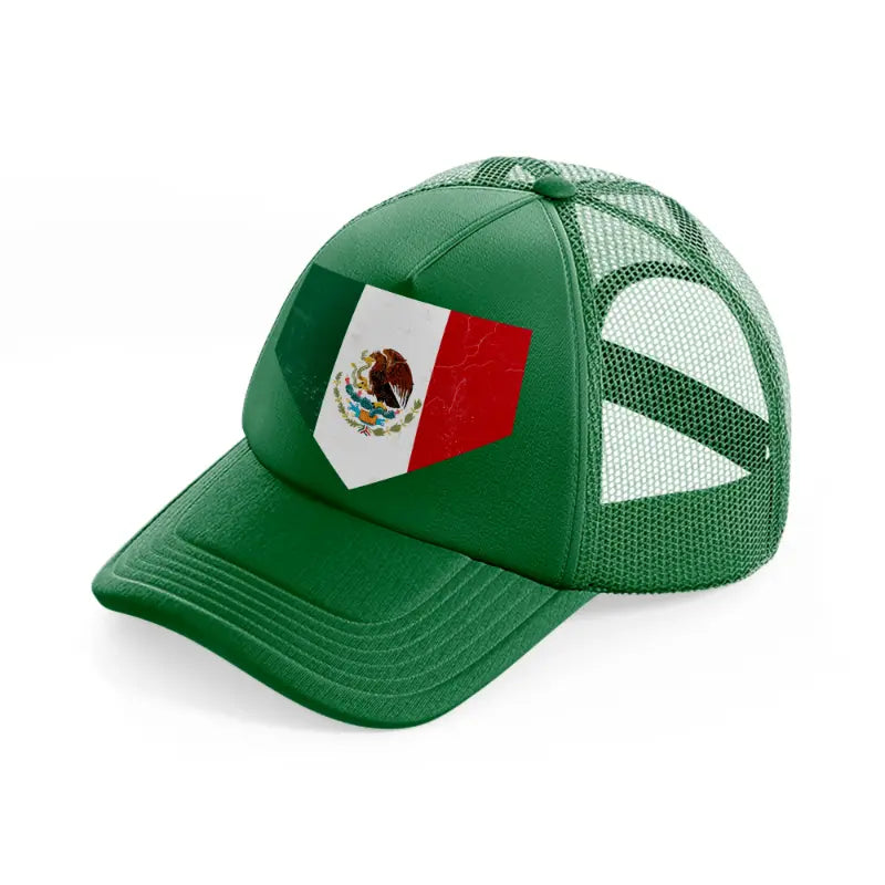 mexican flag batch-green-trucker-hat