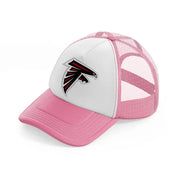 atlanta falcons logo-pink-and-white-trucker-hat