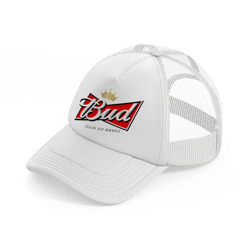 bud king of beers-white-trucker-hat