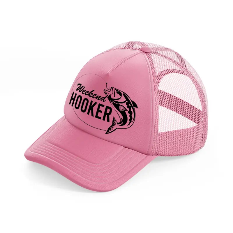 weekend hooker pink trucker hat