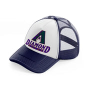 arizona diamondbacks vintage-navy-blue-and-white-trucker-hat