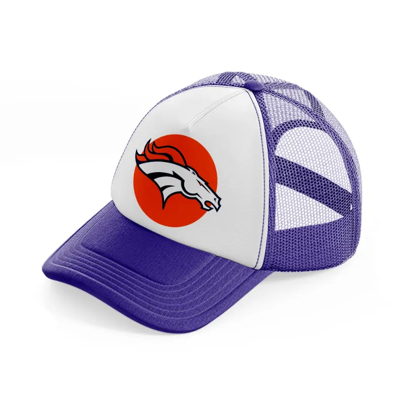 denver broncos orange-purple-trucker-hat
