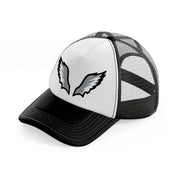 philadelphia eagles wings-black-and-white-trucker-hat