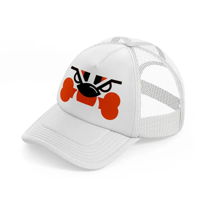 cleveland browns minimalistic-white-trucker-hat