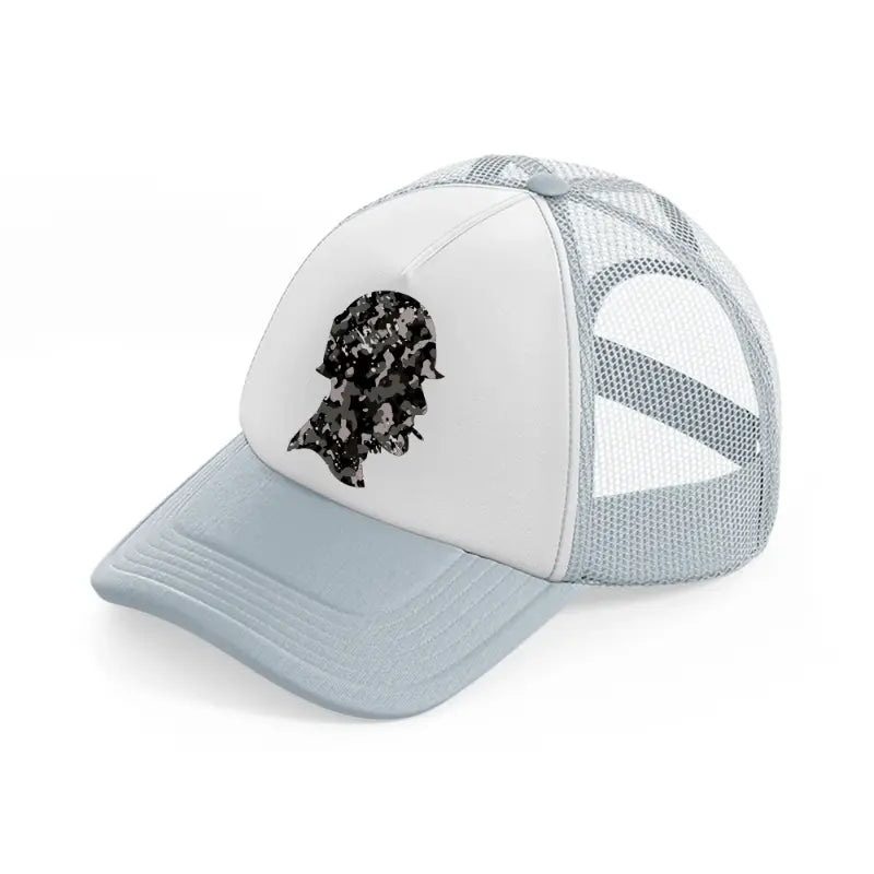 camo soldier-grey-trucker-hat
